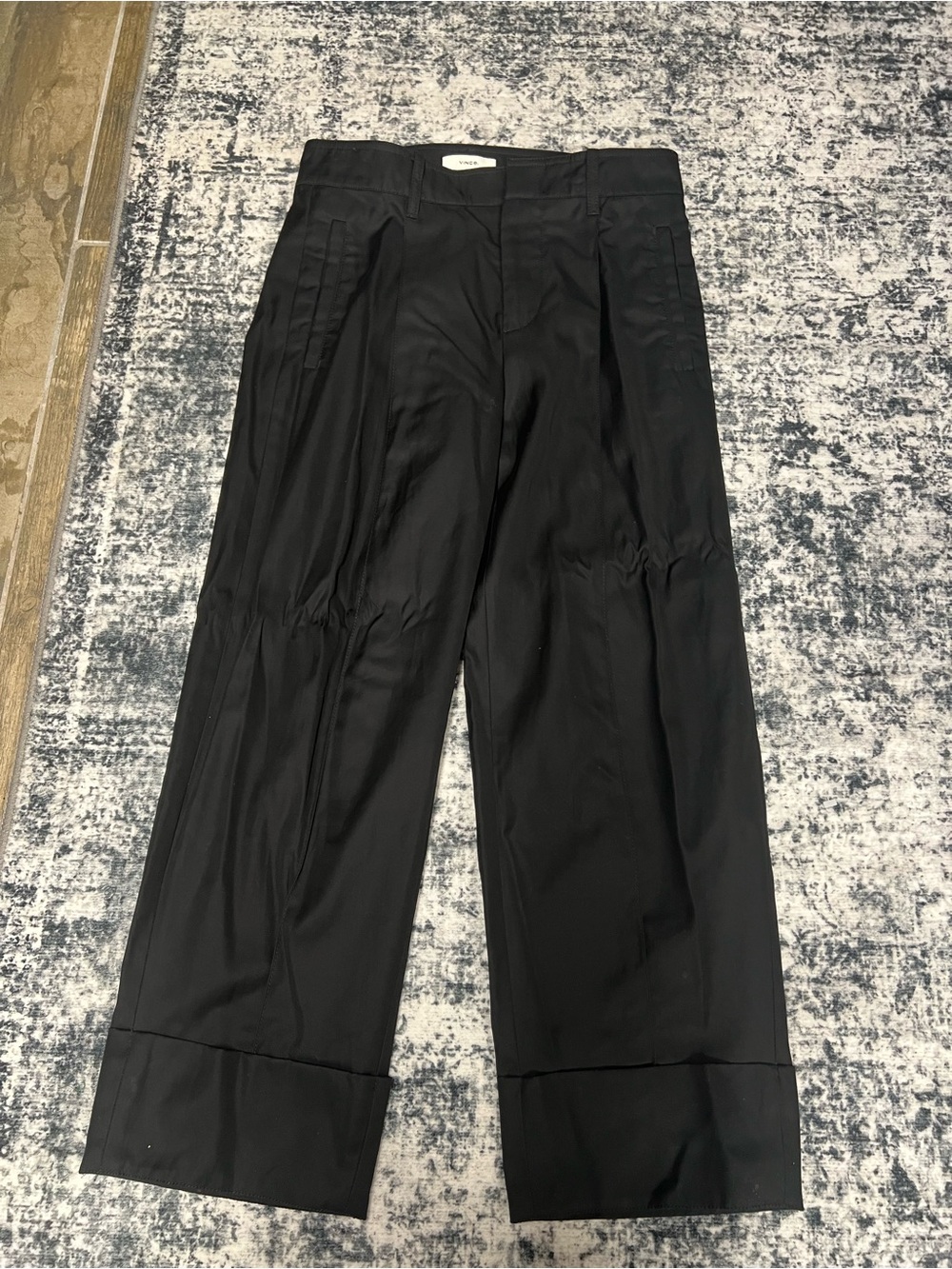 Vince Black Wide-Leg women pants